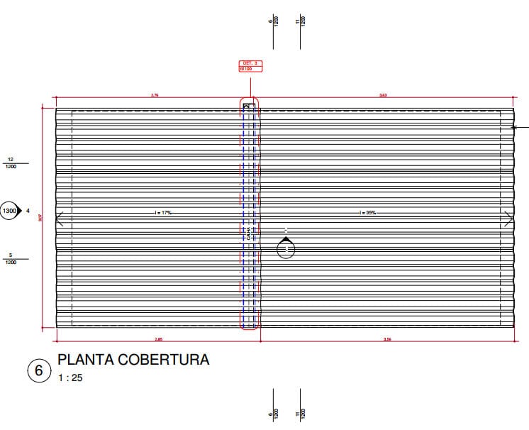 Foto 14 — Planta do decorrer do projeto semestral