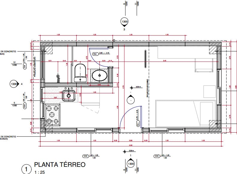 Foto 17 — Planta do decorrer do projeto semestral