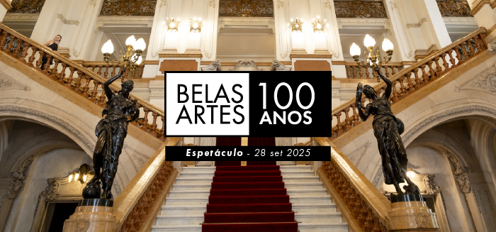 Theatro Municipal recebe mais de 1.320 pessoas para a celebração do centenário da Belas Artes